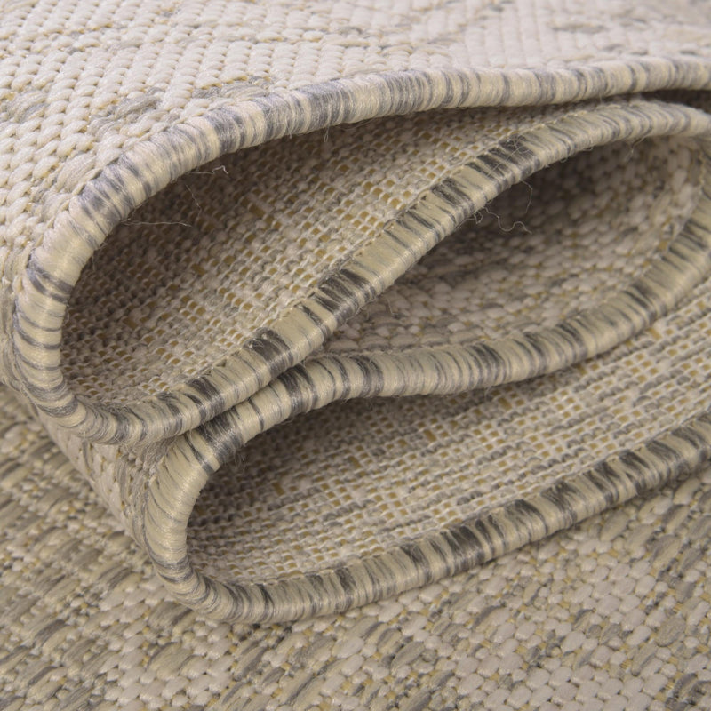 Desert Nomad Terrace Collection Area Rug - Sahara (Gray) Rectangle Gray  lifestyle 32