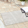 Desert Nomad Terrace Collection Area Rug - Sahara (Gray) Square Gray  lifestyle 15