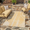 Desert Nomad Terrace Collection Area Rug - Sahara (Yellow) Rectangle Yellow  lifestyle 23