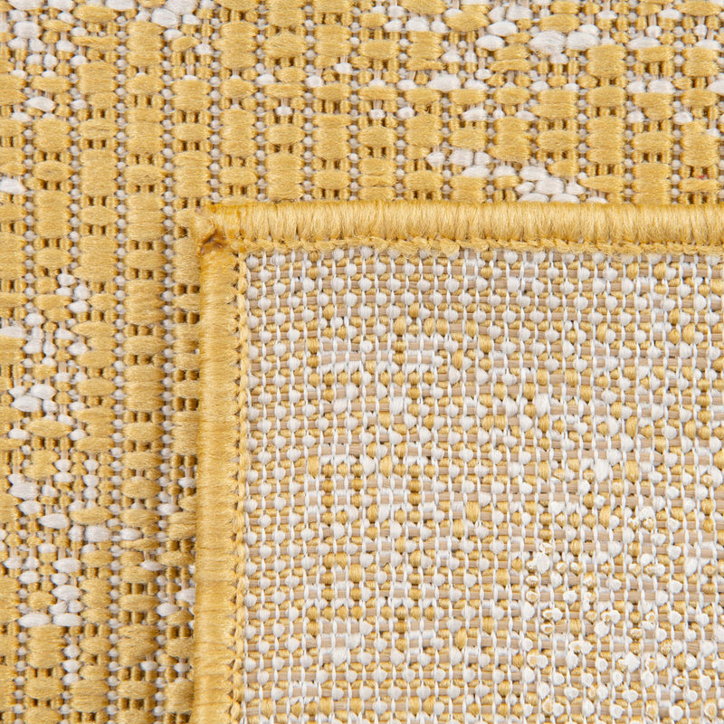 Desert Nomad Terrace Collection Area Rug - Sahara (Yellow) Square Yellow  lifestyle 7