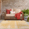 Desert Nomad Terrace Collection Area Rug - Sahara (Yellow) Square Yellow  lifestyle 14