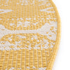 Desert Nomad Terrace Collection Area Rug - Sahara (Yellow) Round Yellow  lifestyle 7