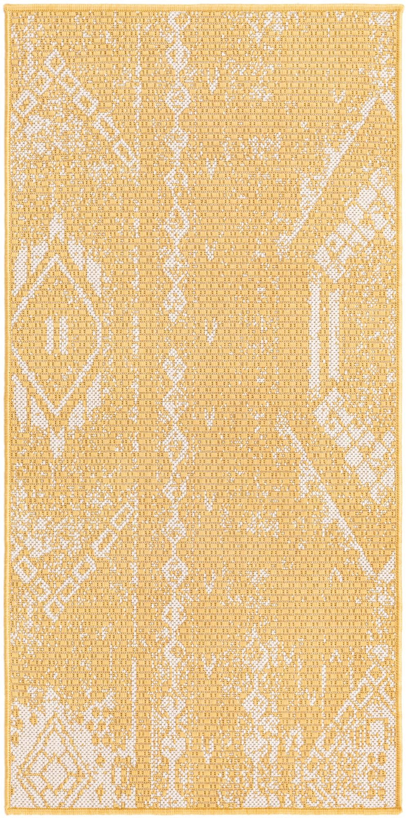 Desert Nomad Terrace Collection Area Rug - Sahara (Yellow) Runner Yellow Main