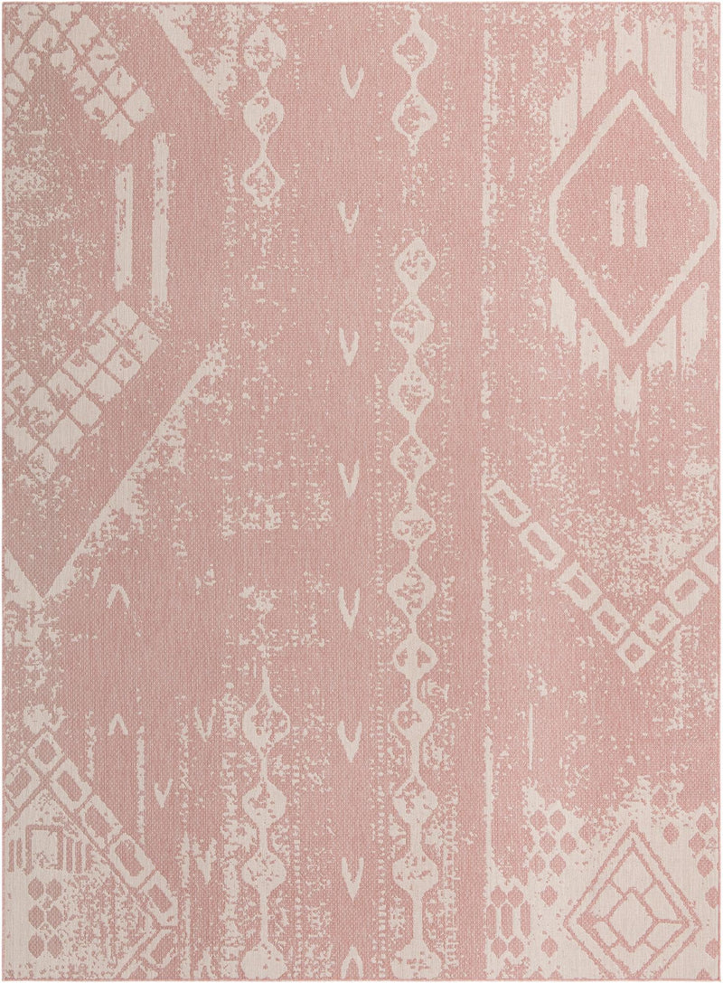 Desert Nomad Terrace Collection Area Rug - Sahara (Pink) Rectangle Pink Main