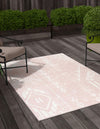 Desert Nomad Terrace Collection Area Rug - Sahara (Pink) Rectangle Pink  lifestyle 0