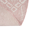 Desert Nomad Terrace Collection Area Rug - Sahara (Pink) Round Pink  lifestyle 11