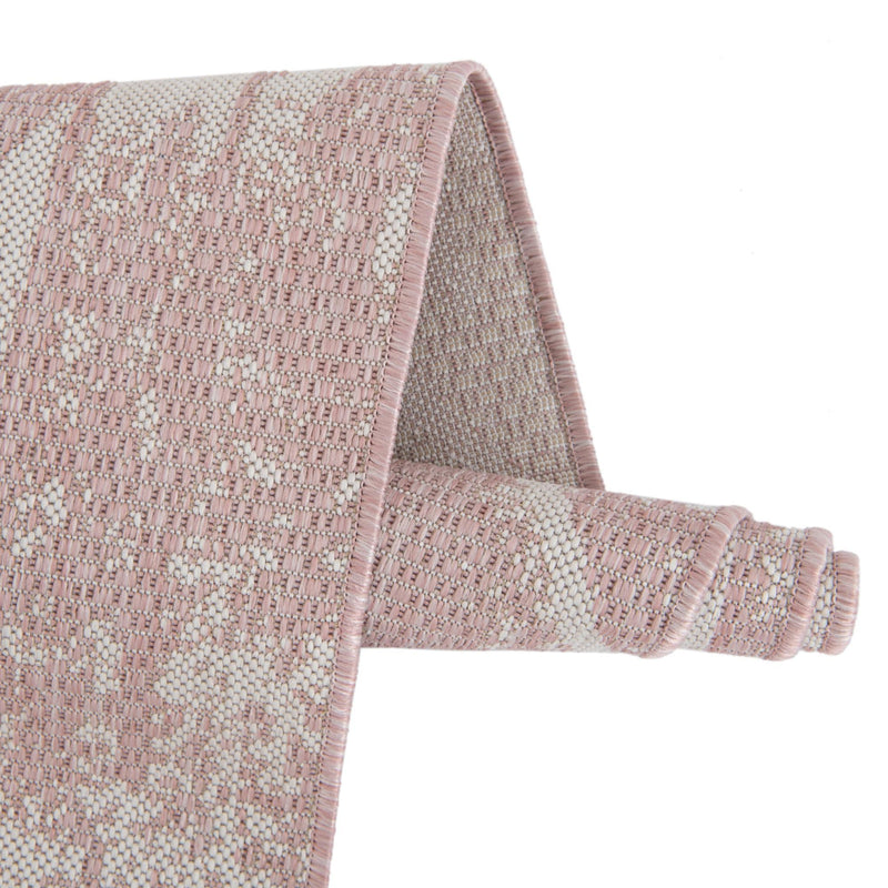 Desert Nomad Terrace Collection Area Rug - Sahara (Pink) Runner Pink  lifestyle 15