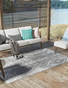 Desert Nomad Terrace Collection Area Rug - Sahara (Charcoal Gray) Rectangle Charcoal Gray  lifestyle 0