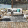 Desert Nomad Terrace Collection Area Rug - Sahara (Charcoal Gray) Rectangle Charcoal Gray  lifestyle 14
