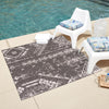Desert Nomad Terrace Collection Area Rug - Sahara (Charcoal Gray) Square Charcoal Gray  lifestyle 13