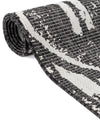Desert Nomad Terrace Collection Area Rug - Sahara (Charcoal Gray) Round Charcoal Gray  lifestyle 15