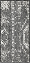 Desert Nomad Terrace Collection Area Rug - Sahara (Charcoal Gray) Runner Charcoal Gray Main