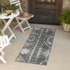 Desert Nomad Terrace Collection Area Rug - Sahara (Charcoal Gray) Runner Charcoal Gray  lifestyle 13