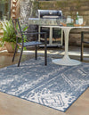 Desert Nomad Terrace Collection Area Rug - Sahara (Blue) Rectangle Blue  lifestyle 2