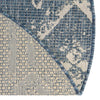 Desert Nomad Terrace Collection Area Rug - Sahara (Blue) Round Blue  lifestyle 21