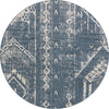 Desert Nomad Terrace Collection Area Rug - Sahara (Blue) Round Blue  lifestyle 9