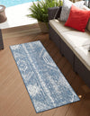 Desert Nomad Terrace Collection Area Rug - Sahara (Blue) Runner Blue  lifestyle 0