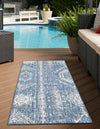 Desert Nomad Terrace Collection Area Rug - Sahara (Blue) Runner Blue  lifestyle 2