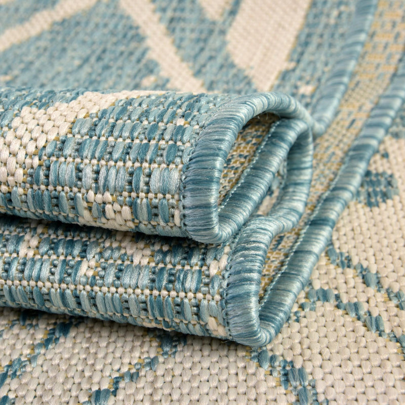 Desert Nomad Terrace Collection Area Rug - Sahara (Light Aqua) Rectangle Light Aqua  lifestyle 31