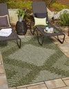 Urban Terrace Collection Area Rug -  Chelsea (Green) Rectangle Green  lifestyle 0