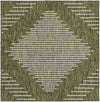 Urban Terrace Collection Area Rug -  Chelsea (Green) Square Green Main