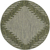 Urban Terrace Collection Area Rug -  Chelsea (Green) Round Green Main
