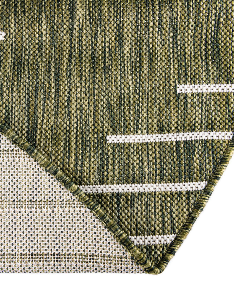 Urban Terrace Collection Area Rug -  Chelsea (Green) Round Green  lifestyle 10