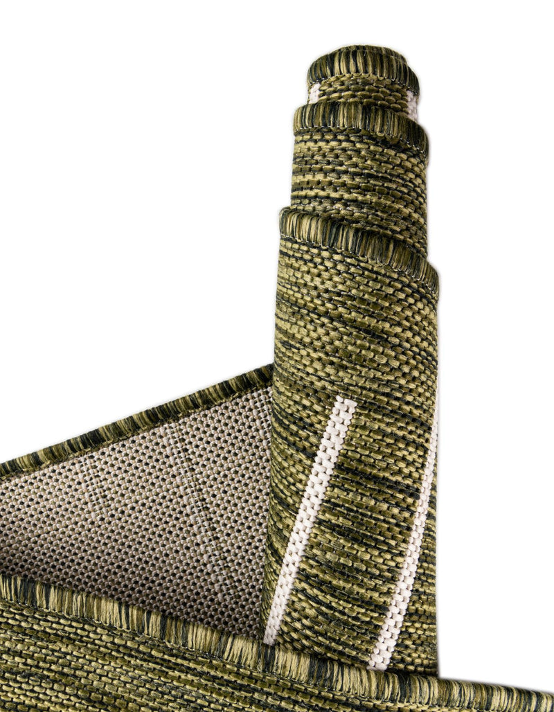 Urban Terrace Collection Area Rug -  Chelsea (Green) Round Green  lifestyle 13
