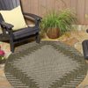 Urban Terrace Collection Area Rug -  Chelsea (Green) Round Green  lifestyle 21