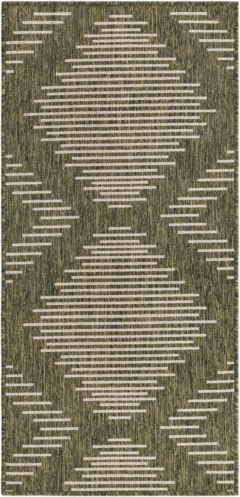 Urban Terrace Collection Area Rug -  Chelsea (Green) Runner Green Main