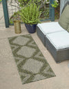 Urban Terrace Collection Area Rug -  Chelsea (Green) Runner Green  lifestyle 0