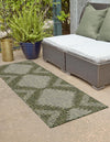 Urban Terrace Collection Area Rug -  Chelsea (Green) Runner Green  lifestyle 2