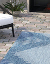 Urban Terrace Collection Area Rug -  Chelsea (Blue) Rectangle Blue  lifestyle 4