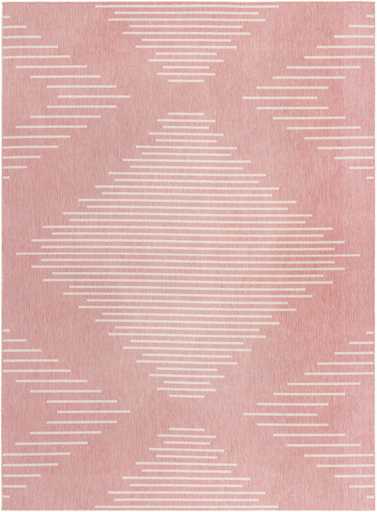 Urban Terrace Collection Area Rug -  Chelsea (Pink) Rectangle Pink Main