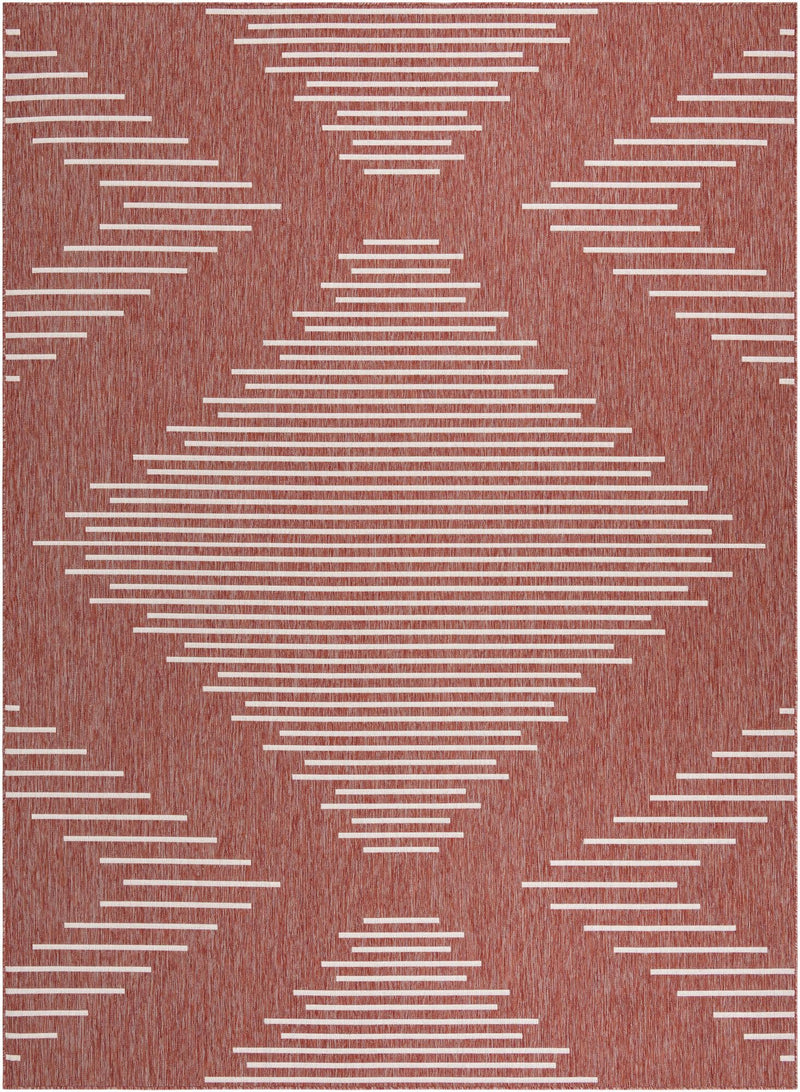 Urban Terrace Collection Area Rug -  Chelsea (Rust Red) Rectangle Rust Red Main