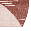 Urban Terrace Collection Area Rug -  Chelsea (Rust Red) Round Rust Red  lifestyle 5