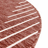 Urban Terrace Collection Area Rug -  Chelsea (Rust Red) Round Rust Red  lifestyle 7