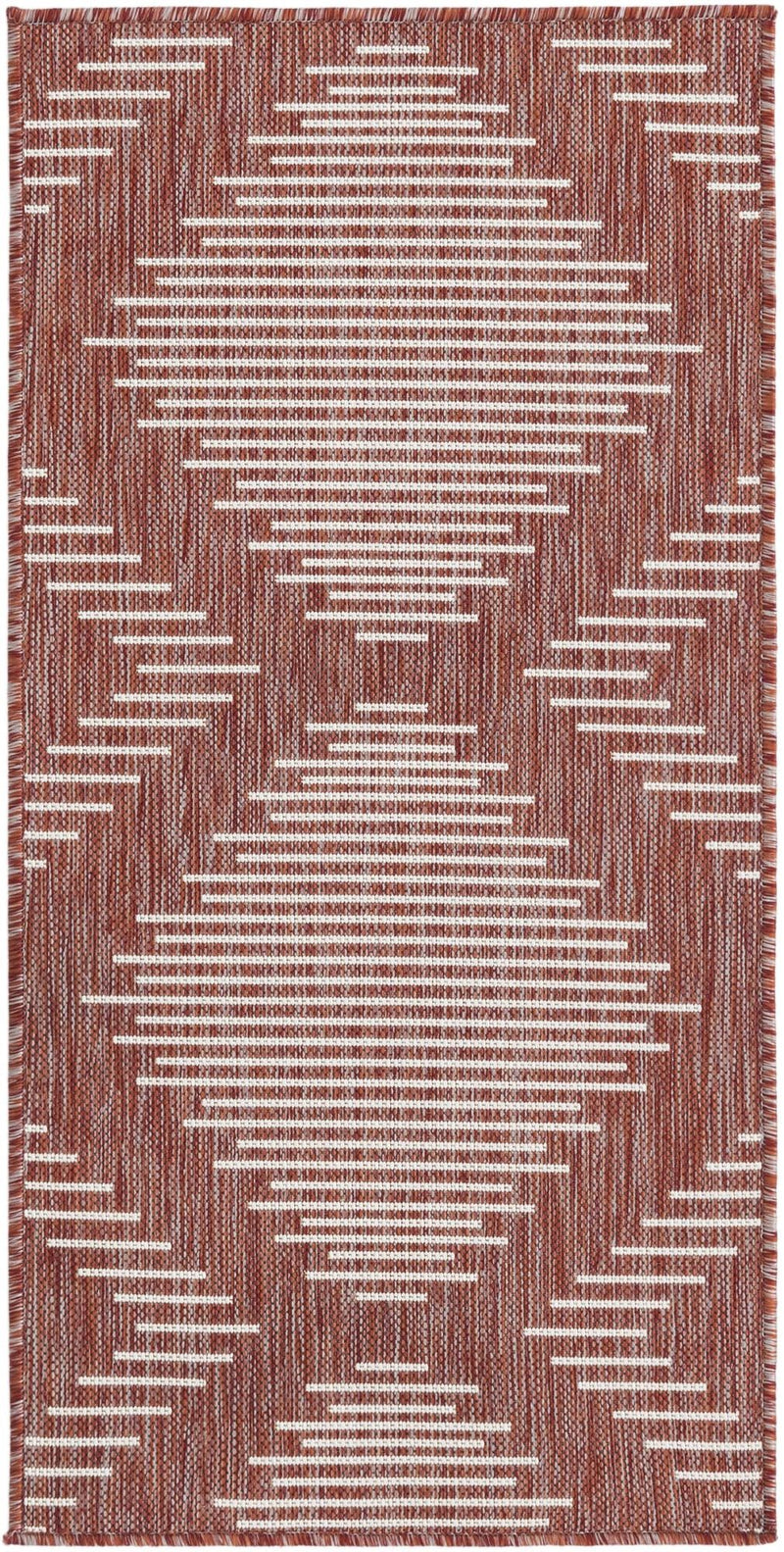 Urban Terrace Collection Area Rug -  Chelsea (Rust Red) Runner Rust Red Main