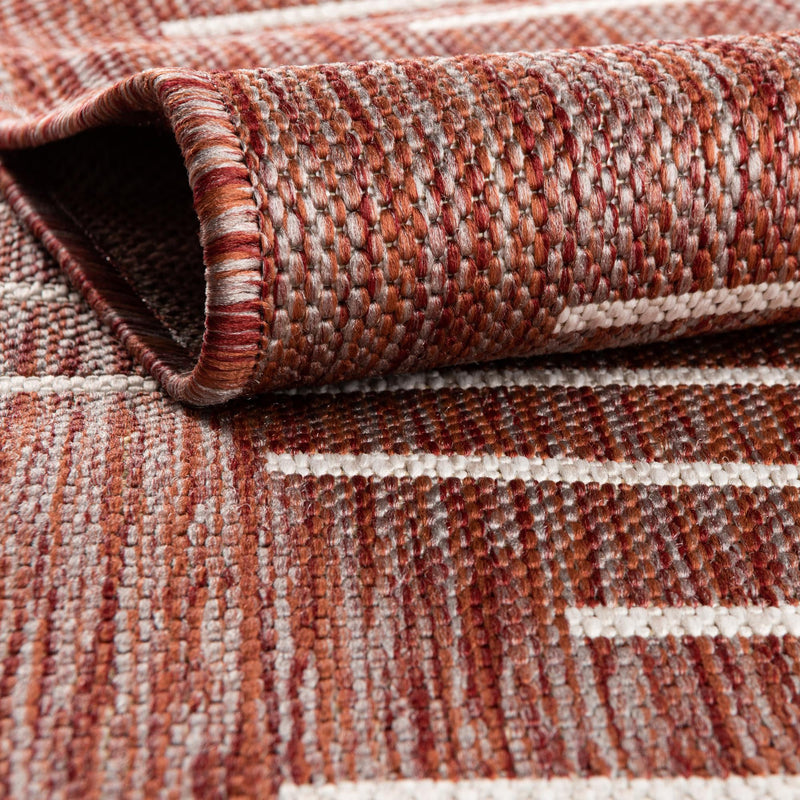 Urban Terrace Collection Area Rug -  Chelsea (Rust Red) Runner Rust Red  lifestyle 4