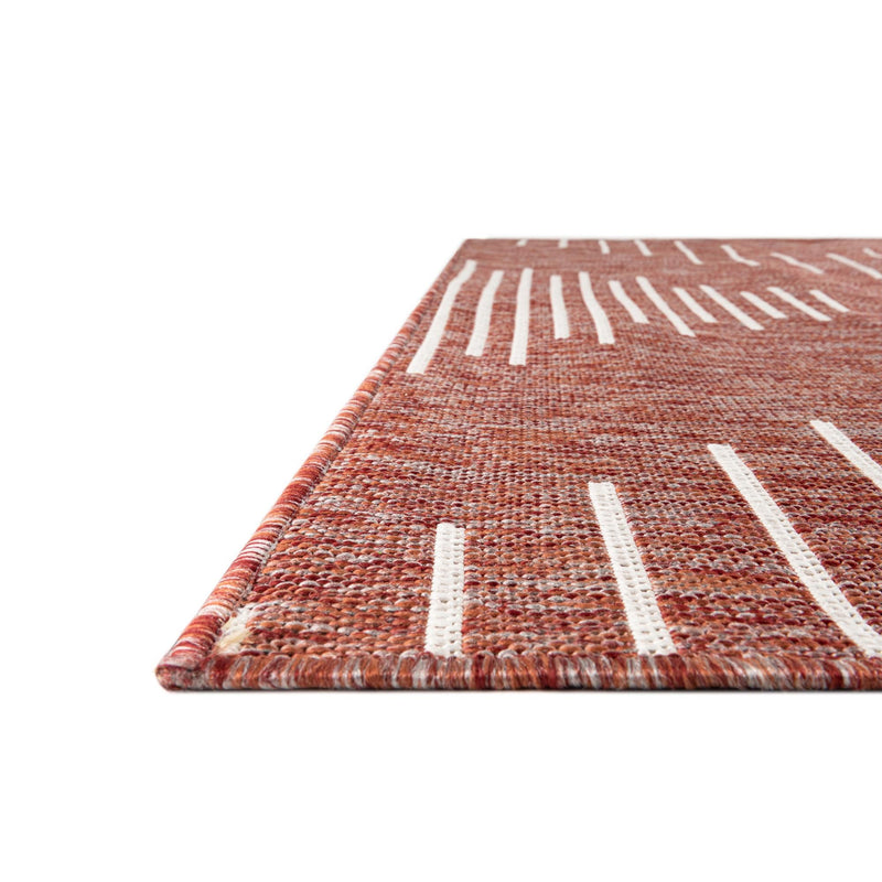 Urban Terrace Collection Area Rug -  Chelsea (Rust Red) Runner Rust Red  lifestyle 5
