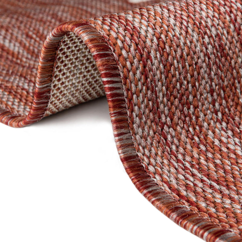 Urban Terrace Collection Area Rug -  Chelsea (Rust Red) Runner Rust Red  lifestyle 8