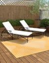 Urban Terrace Collection Area Rug -  Chelsea (Yellow) Rectangle Yellow  lifestyle 0