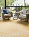 Urban Terrace Collection Area Rug -  Chelsea (Yellow) Rectangle Yellow  lifestyle 3