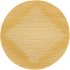 Urban Terrace Collection Area Rug -  Chelsea (Yellow) Round Yellow Main