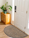 Woven Seaside Jute Collection Area Rug - Marina Hearth Black  lifestyle 53