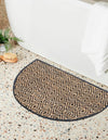 Woven Seaside Jute Collection Area Rug - Marina Hearth Black  lifestyle 65