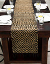Woven Seaside Jute Collection Area Rug - Marina Table Runner Black  lifestyle 58