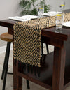 Woven Seaside Jute Collection Area Rug - Marina Table Runner Black  lifestyle 52