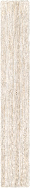 Woven Seaside Jute Collection Area Rug - Savannah (White) Table Runner White  lifestyle 37