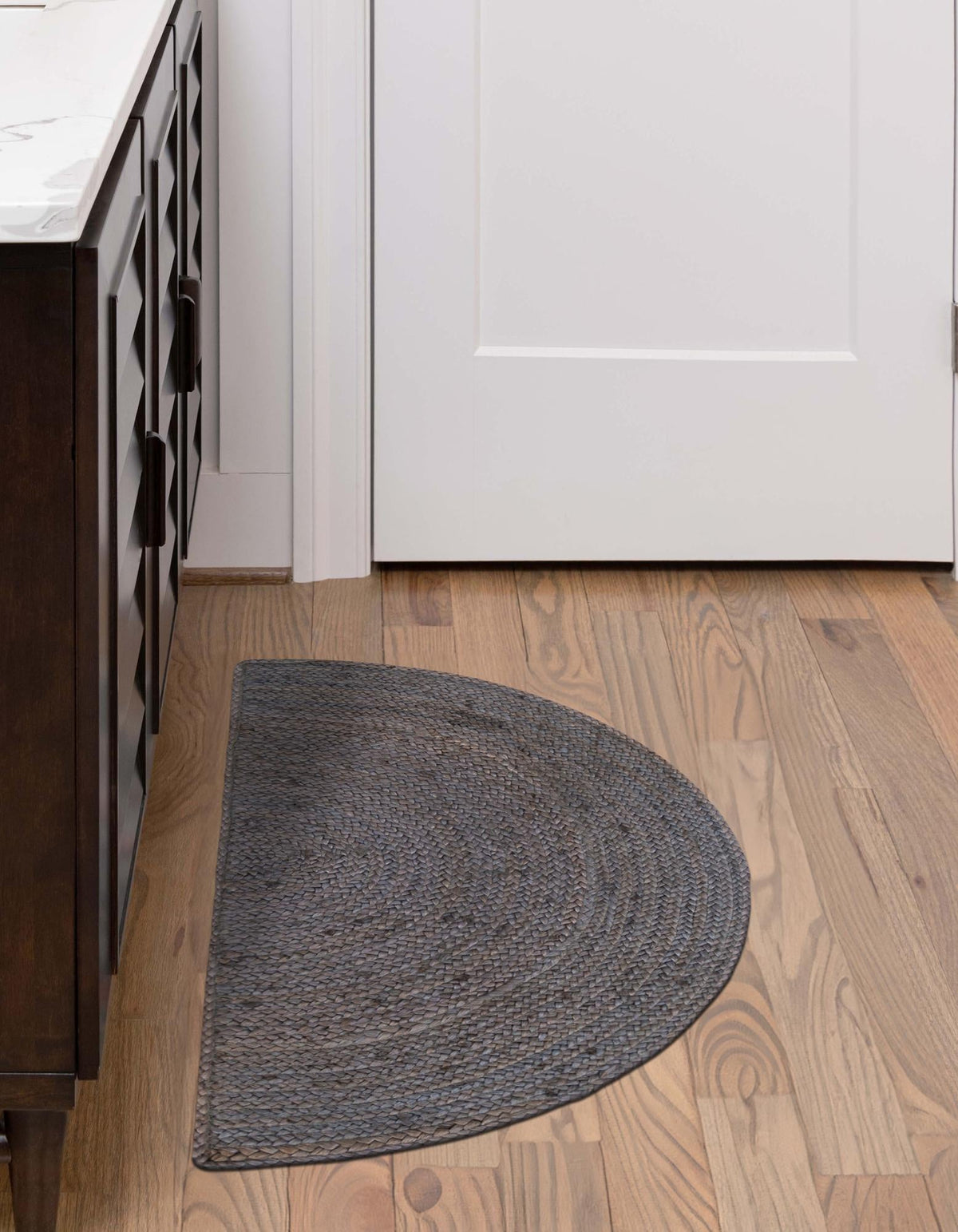 Woven Seaside Jute Collection Area Rug - Savannah (Gray) Hearth Gray  lifestyle 66